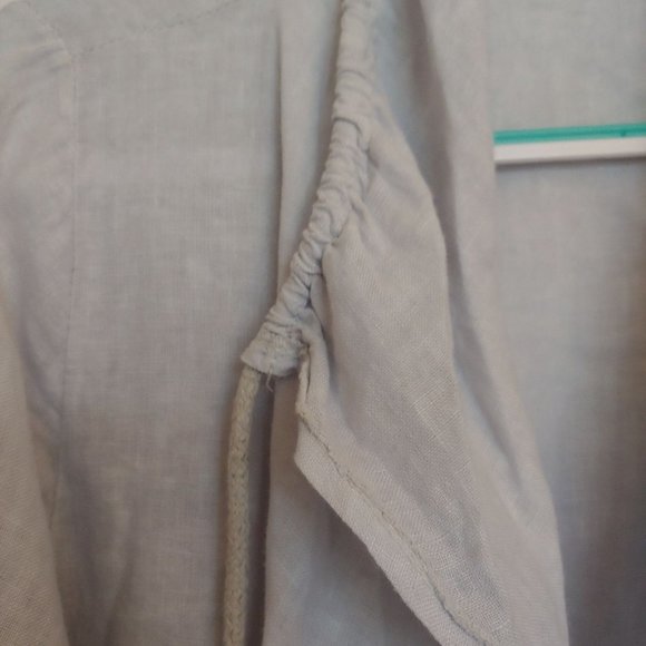 Tempo Paris made in Paris Italy. Linen waterfall lagonlook kimono Size small - Picture 3 of 16
